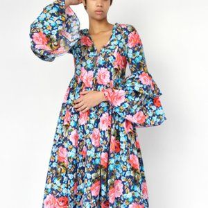 Batsheva x Laura Ashley Bryer Dress in Emilia Print - Size 4 - NWT